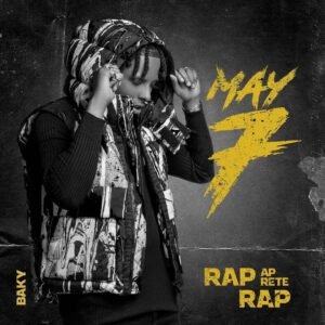 Cover officiel de #Rapapretrap de Baky qui sortira ce 07 mai. Crédit photo : @gregpromo