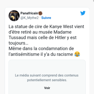 Commentaire d'un internaute sur Twitter.