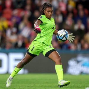 La gardienne de l'équipe féminine d'Haïti Kerly Théus, crédit photo: @t.kerly
