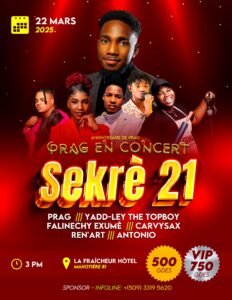 L'affiche du concert de Prag.